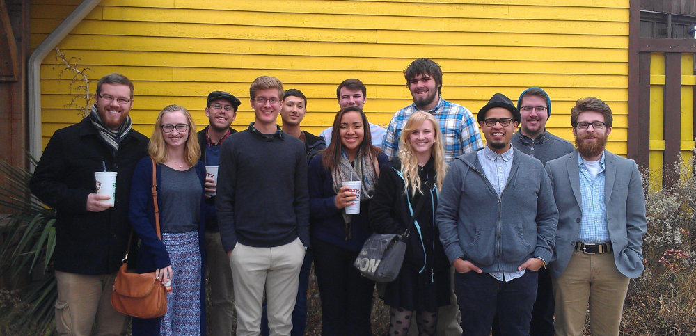 Harding students with composer Jonathan Camacho